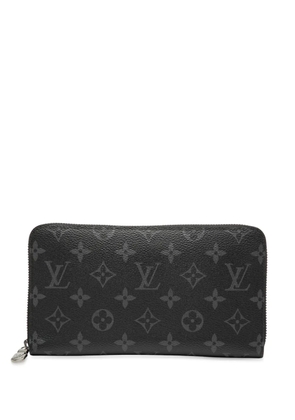 Louis Vuitton Pre-Owned 2021-2025 Monogram Eclipse Zippy Organizer Wallet long wallets - Black