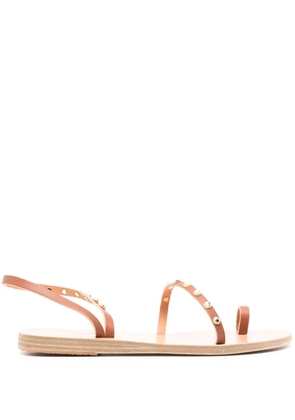 Ancient Greek Sandals Eleftheria bee leather sandals - Brown
