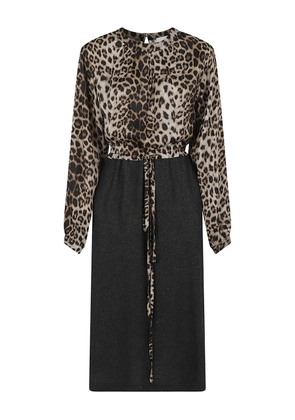 CRIDA animal-print tie dress - Black