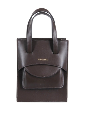 HIDESINS mini leather shoulder bag - Brown