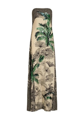 Johanna Ortiz Simbologia floral sequin maxi dress - Neutrals