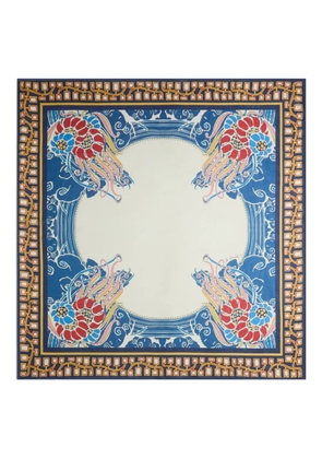 La DoubleJ floral-print pareo - Blue