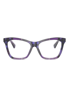Burberry Eyewear check-pattern square glasses - Purple