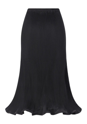 Melitta Baumeister zigzag-hem pleated skirt - Black
