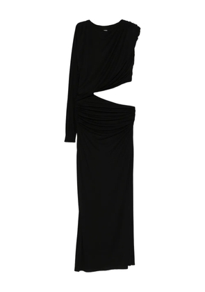 AXEL 113 draped cutout maxi dress - Black