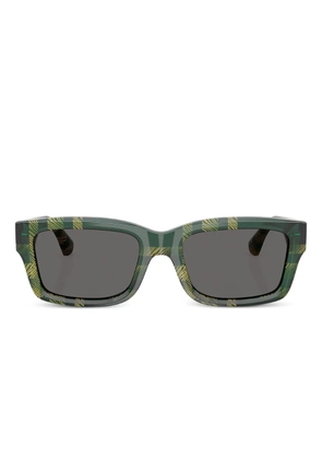 Burberry Eyewear BE 4443 check-pattern square sunglasses - Green