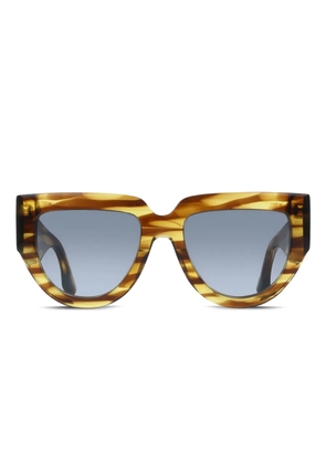 Victoria Beckham Eyewear striped sunglasses - Brown