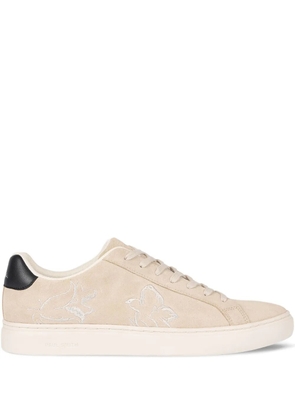 PS Paul Smith REX embroidered suede sneakers - Neutrals