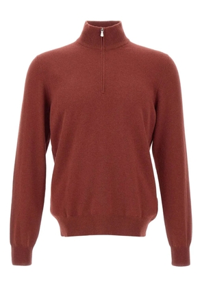 Gran Sasso half-zip turtleneck sweater - Red
