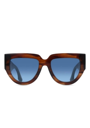 Victoria Beckham Eyewear horn-frame sunglasses - Brown