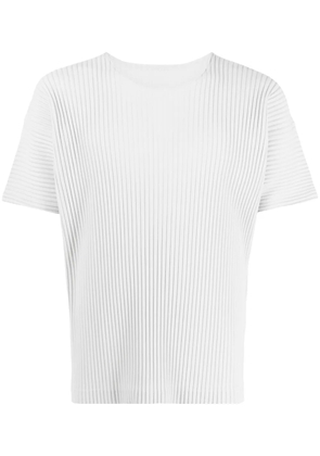 Homme Plissé Issey Miyake Mc May pleated T-shirt - Grey