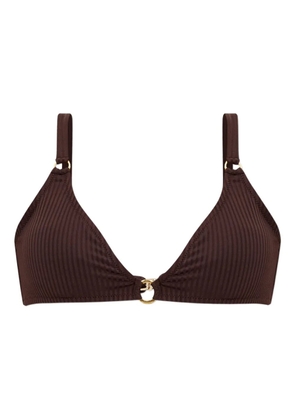 Melissa Odabash Montenegro ribbed bikini top - Brown