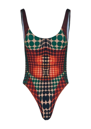 Jean Paul Gaultier Re-edition printed swimsuit - Red