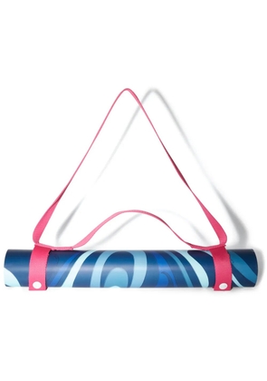PUCCI Marmo-print yoga mat - Blue