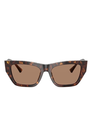 Jimmy Choo Eyewear crystal-embellished sunglasses - Brown