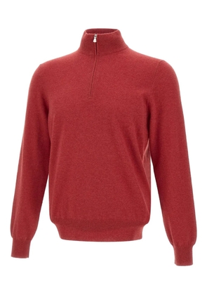 Gran Sasso half-zip turtleneck sweater - Red