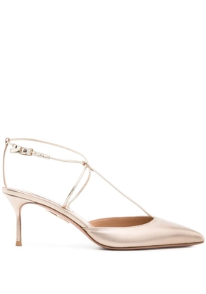 Aquazzura Roman Romance 65mm pumps - Gold
