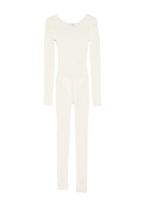 Laneus long-sleeve knitted jumpsuit - Neutrals