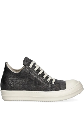 Rick Owens DRKSHDW Low Sneaks metallic-effect sneakers - Black