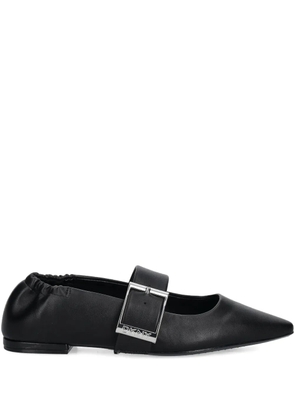 DKNY buckle-strap ballet flats - Black