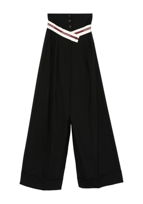 Antonio Marras buttoned logo trousers - Black