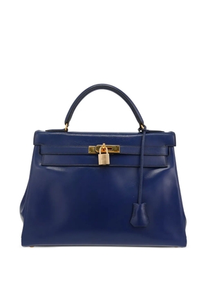 Hermès Pre-Owned 1991 Kelly 32 leather tote bag - Blue