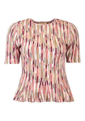 Ulla Johnson Samira patterned T-shirt - Pink