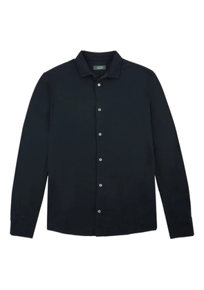 Zanone buttoned piqué shirt - Blue