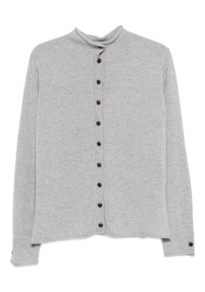 Lisa Yang button roll-neck sweater - Grey