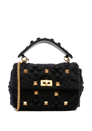 Valentino Garavani Pre-Owned 2021-2025 Large Knit Roman Stud satchel - Blue