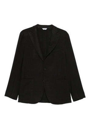 Boglioli check-patterned single-breasted blazer - Brown