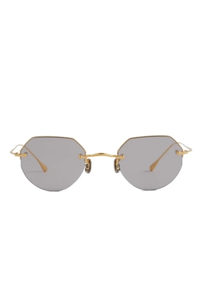 Eyevan7285 189 hexagonal metal sunglasses - Gold