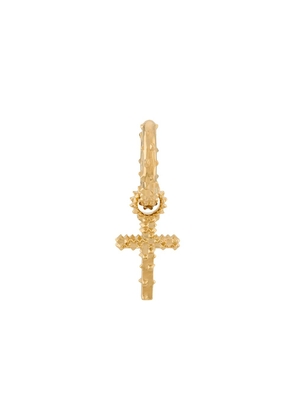 Kasun London Cross hoop earrings - Gold