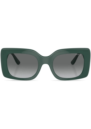 Vogue Eyewear rectangle-frame logo-print sunglasses - Green