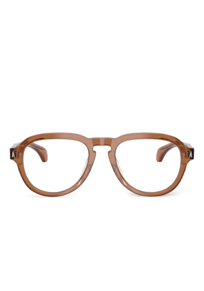 Moncler Eyewear round-frame glasses - Orange
