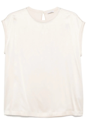Brunello Cucinelli Monili chain detail top - Neutrals