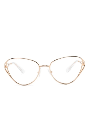 Swarovski Eyewear cat eye-frame glasses - Gold