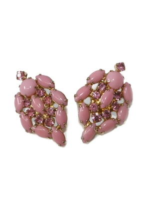 Rewind Vintage Affairs crystal clip-on earrings - Pink