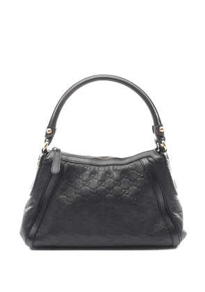 Gucci Pre-Owned 2010 embossed scarlet shoulder bag - Black