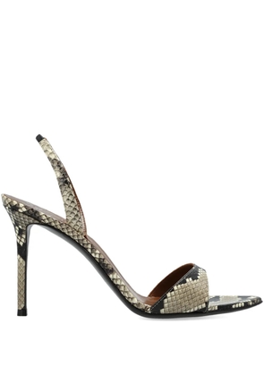 Giuseppe Zanotti 110mm snakeskin-print sandals - Neutrals