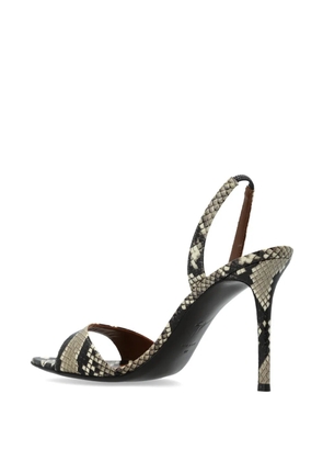 Giuseppe Zanotti 110mm snakeskin-print sandals - Neutrals
