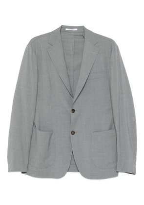Eleventy single-breasted patch-pocket blazer - Grey