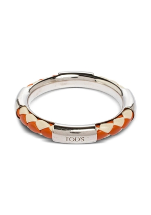 Tod's leather woven bracelet - Silver