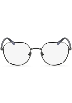 Calvin Klein geometric-frame glasses - Black