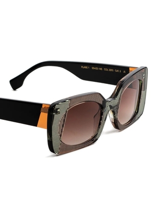 Face À Face Flare1 rectangle-frame sunglasses - Neutrals