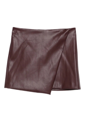 SO ALLURE tonal stitching mini skirt - Red