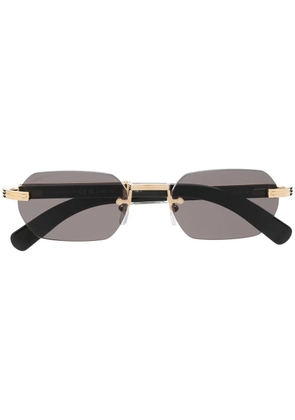 Cartier Eyewear rectangle tinted sunglasses - Black