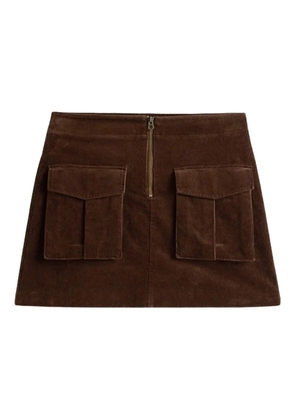 Tommy Hilfiger corduroy pocket skirt - Brown