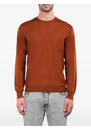 Moorer Orvieto crew-neck long-sleeve sweater - Brown
