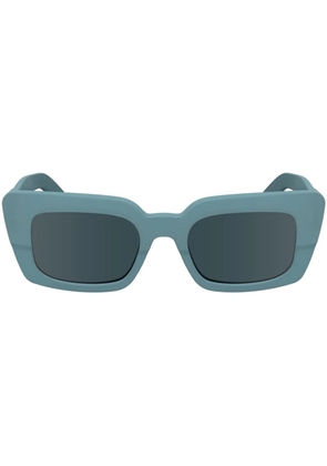 Calvin Klein geometric-frame sunglasses - Blue